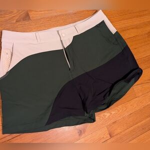 Outdoor Voices color block shorts